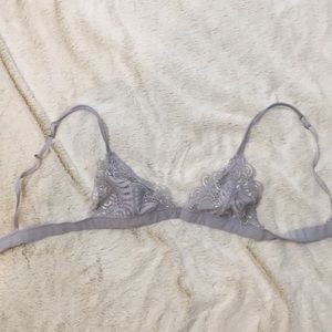 Purple lace bra